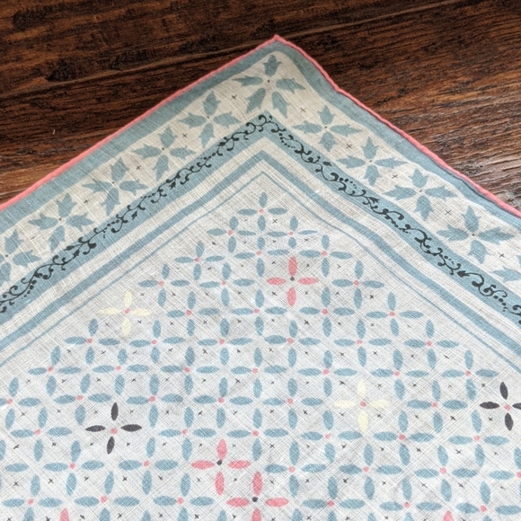 Vintage Mid-Century MCM Hankie by Faith Austin - Picture 5 of 7
